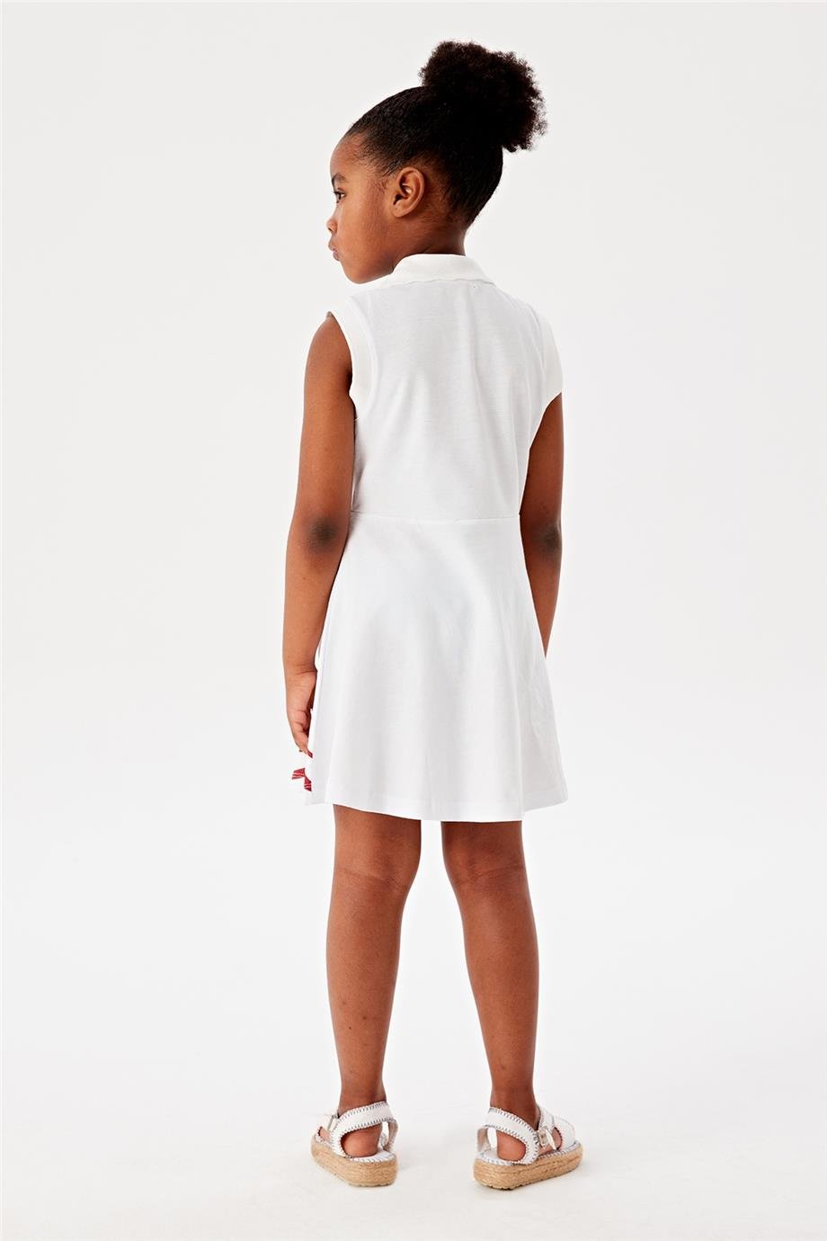 Beverly Hills Polo Club Kız Çocuk Beyaz Elbise