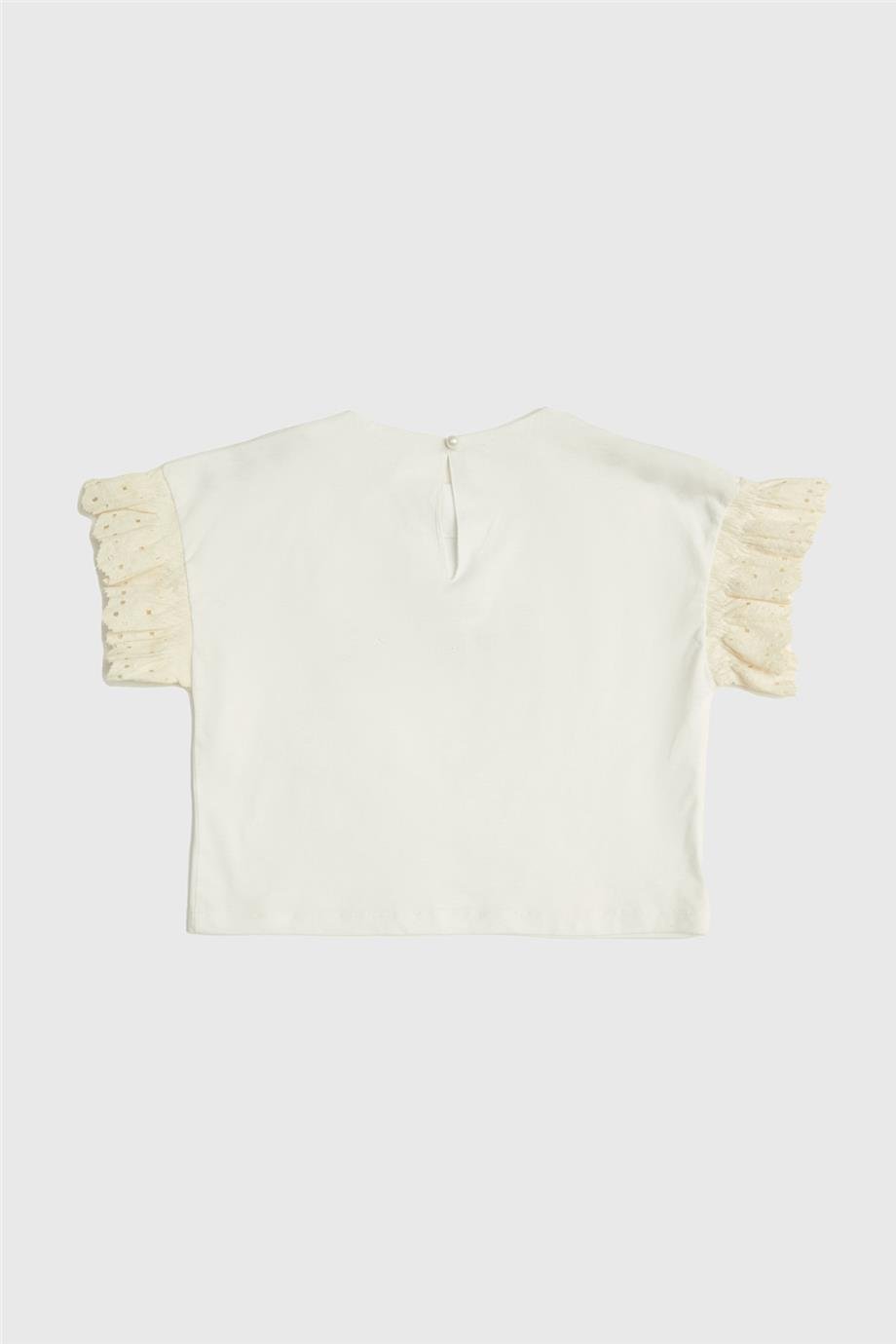 Beverly Hills Polo Club Kız Çocuk Beyaz T-Shirt