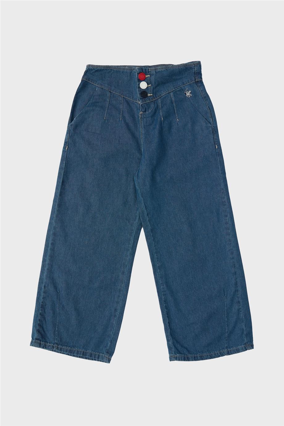 Beverly Hills Polo Club Kız Çocuk Denim Pantolon