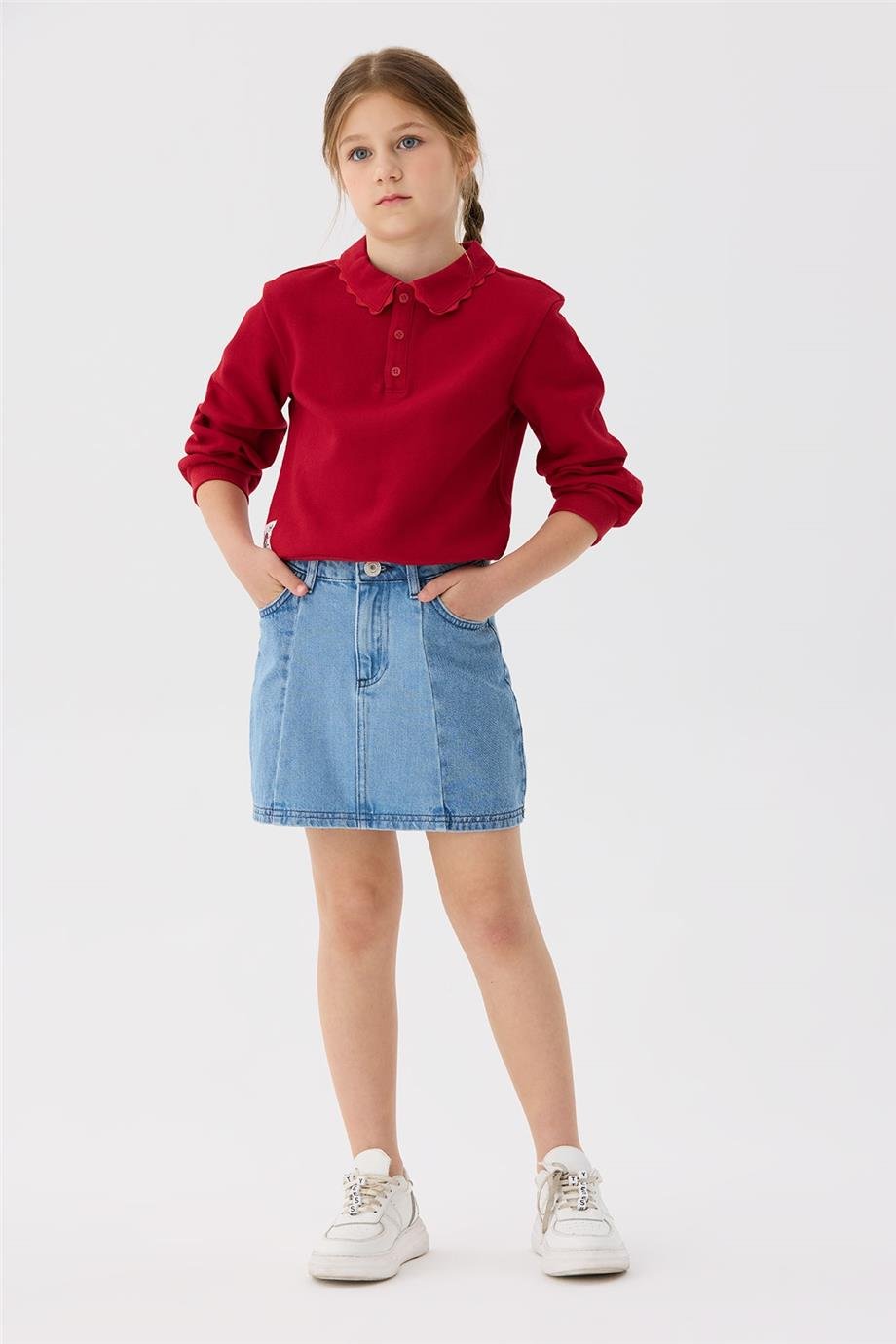 Beverly Hills Polo Club Kız Çocuk Denim Etek