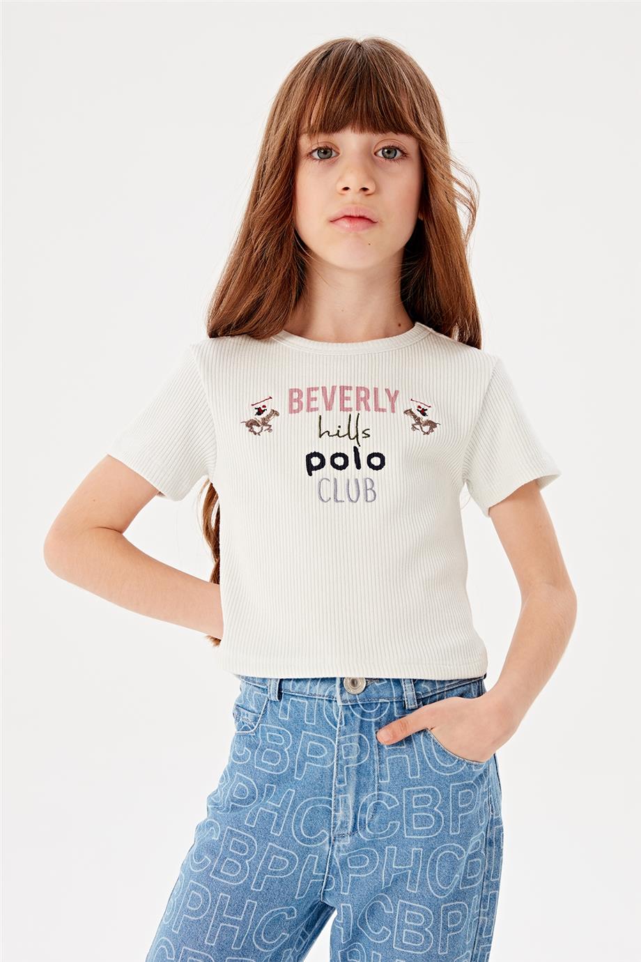 Beverly Hills Polo Club Kız Çocuk Denim Pantolon