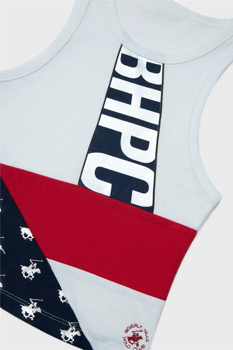 Beverly Hills Polo Club Kız Çocuk Desenli Atlet