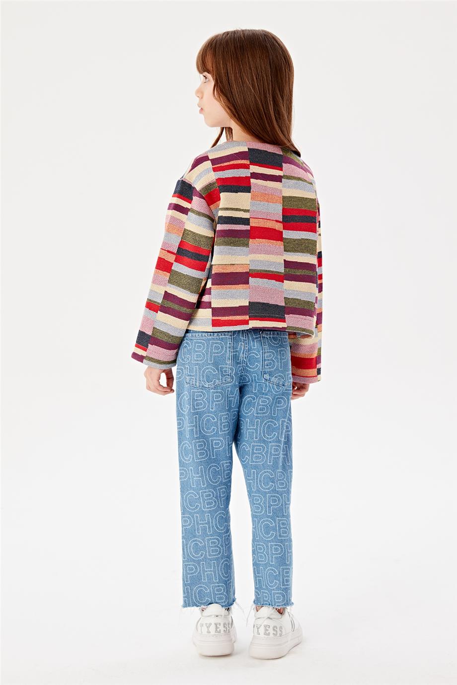 Beverly Hills Polo Club Kız Çocuk Desenli Ceket