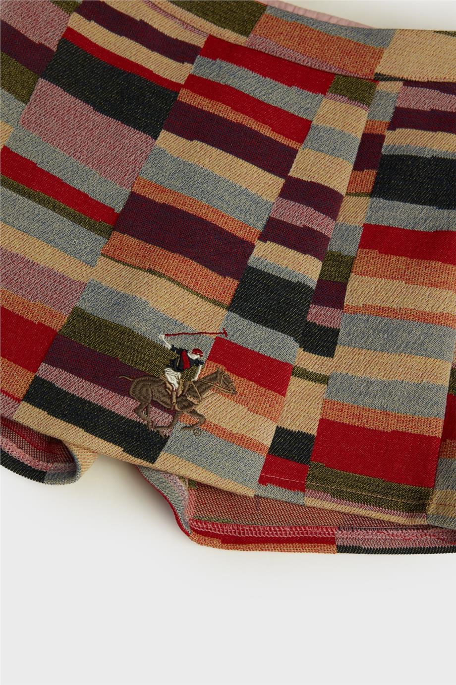 Beverly Hills Polo Club Kız Çocuk Desenli Şort Etek