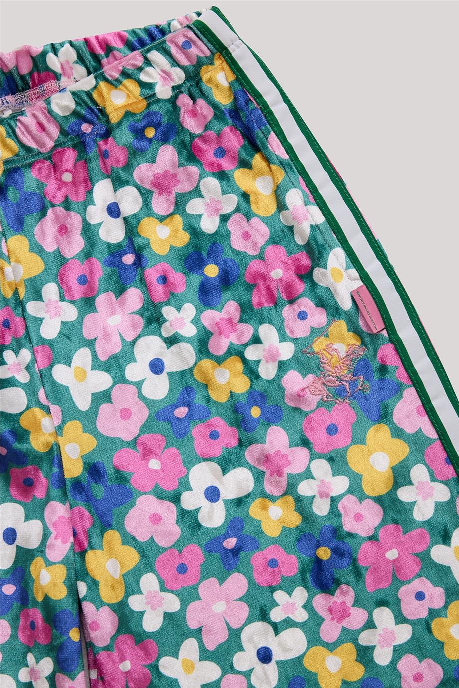 Beverly Hills Polo Club Kız Çocuk Desenli Eşofman Altı