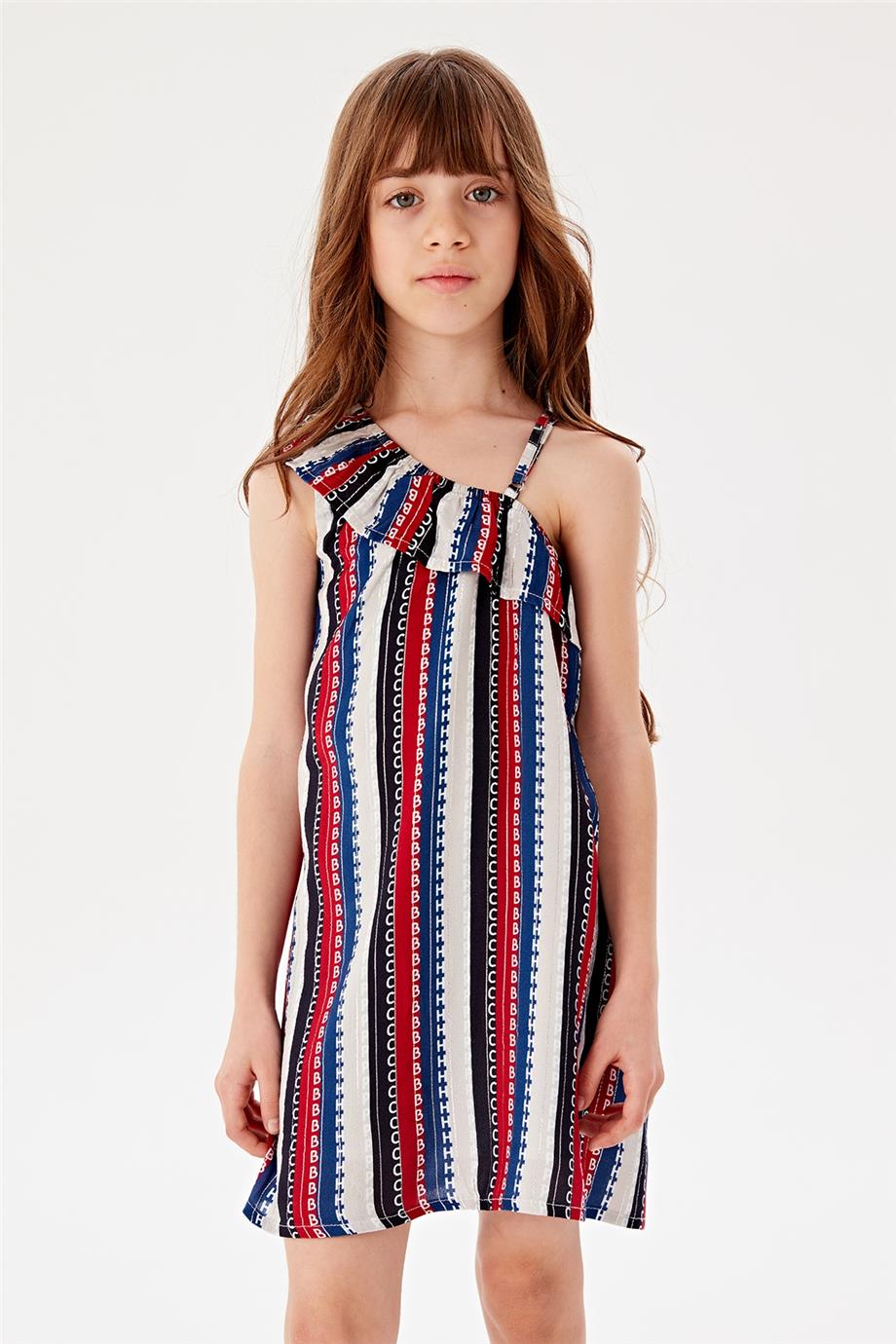 Beverly Hills Polo Club Kız Çocuk Desenli Elbise