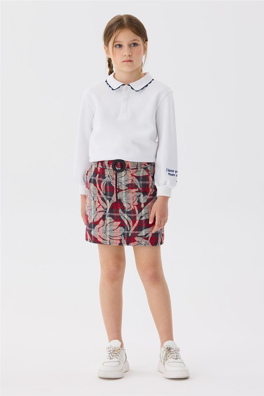 Beverly Hills Polo Club Kız Çocuk Desenli Etek