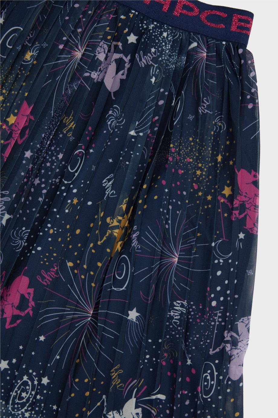 Beverly Hills Polo Club Kız Çocuk Desenli Etek