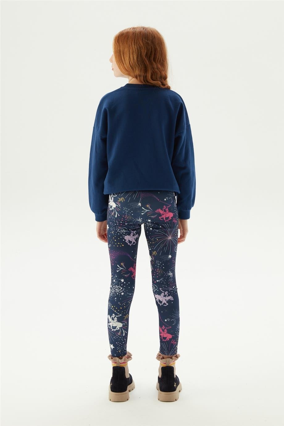 Beverly Hills Polo Club Kız Çocuk Desenli Tayt