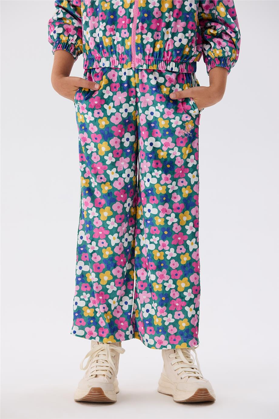 Beverly Hills Polo Club Kız Çocuk Desenli Eşofman Altı