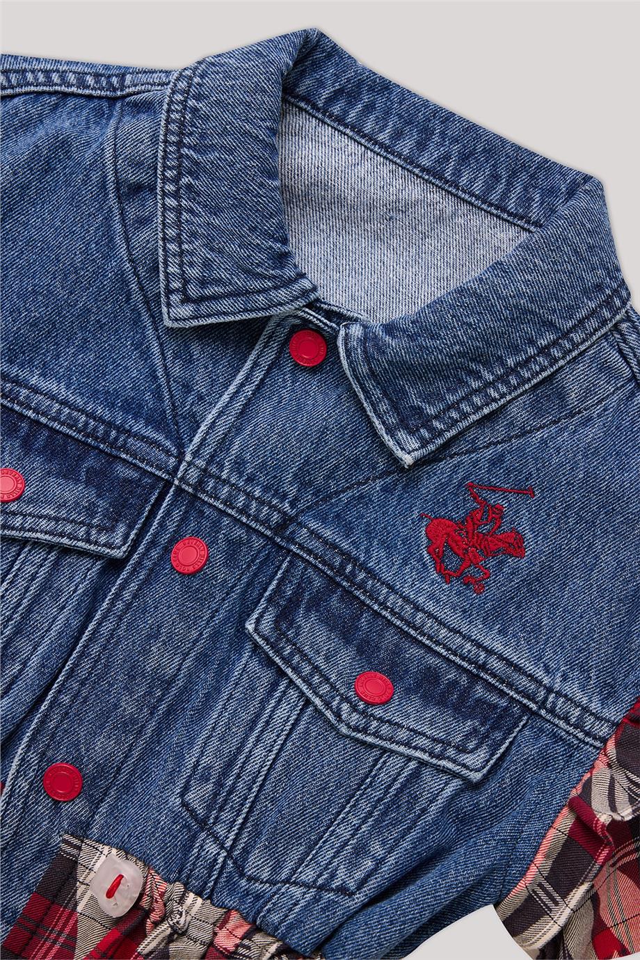 Beverly Hills Polo Club Kız Çocuk Desenli Ceket