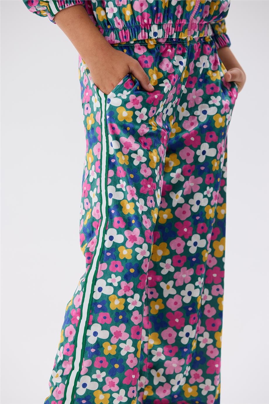 Beverly Hills Polo Club Kız Çocuk Desenli Eşofman Altı