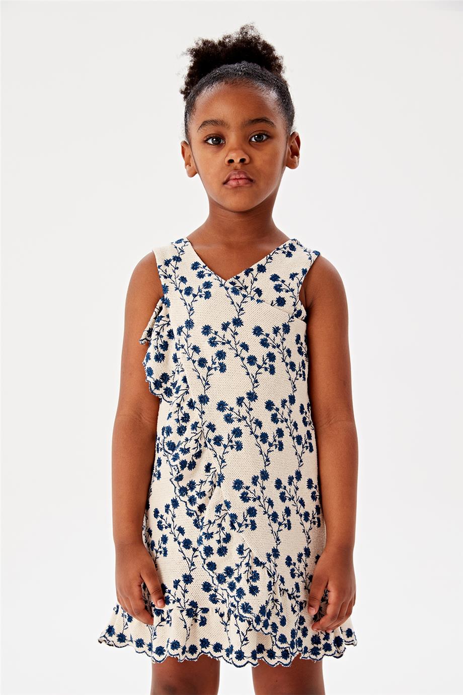 Beverly Hills Polo Club Kız Çocuk Desenli Elbise