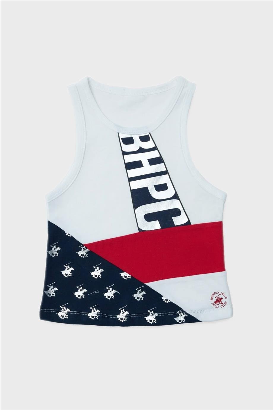 Beverly Hills Polo Club Kız Çocuk Desenli Atlet