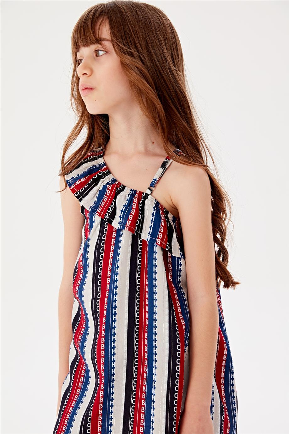 Beverly Hills Polo Club Kız Çocuk Desenli Elbise