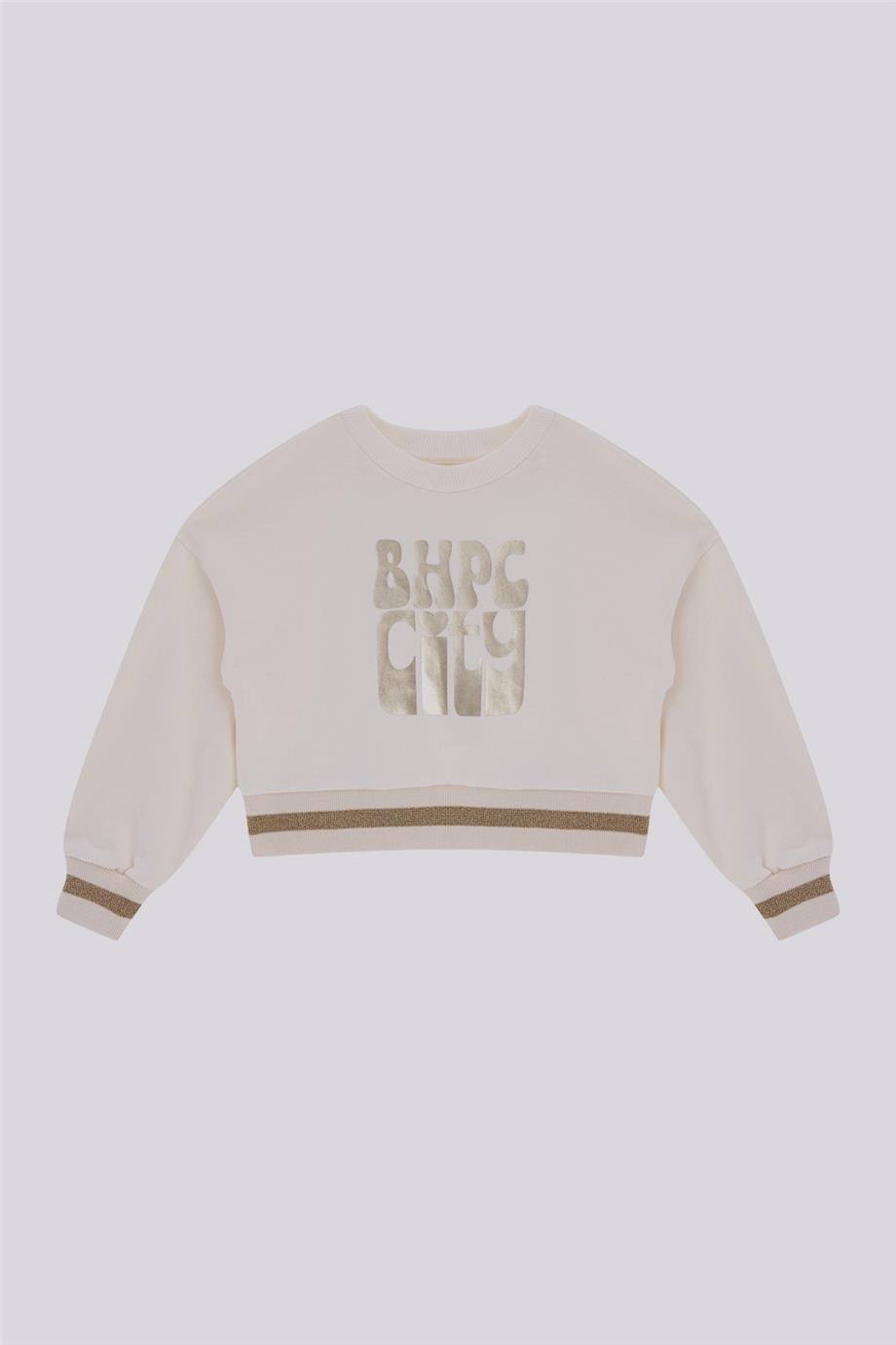Beverly Hills Polo Club Kız Çocuk Ekru SweatshirtBeverly Hills Polo Club Kız Çocuk Ekru Sweatshirt