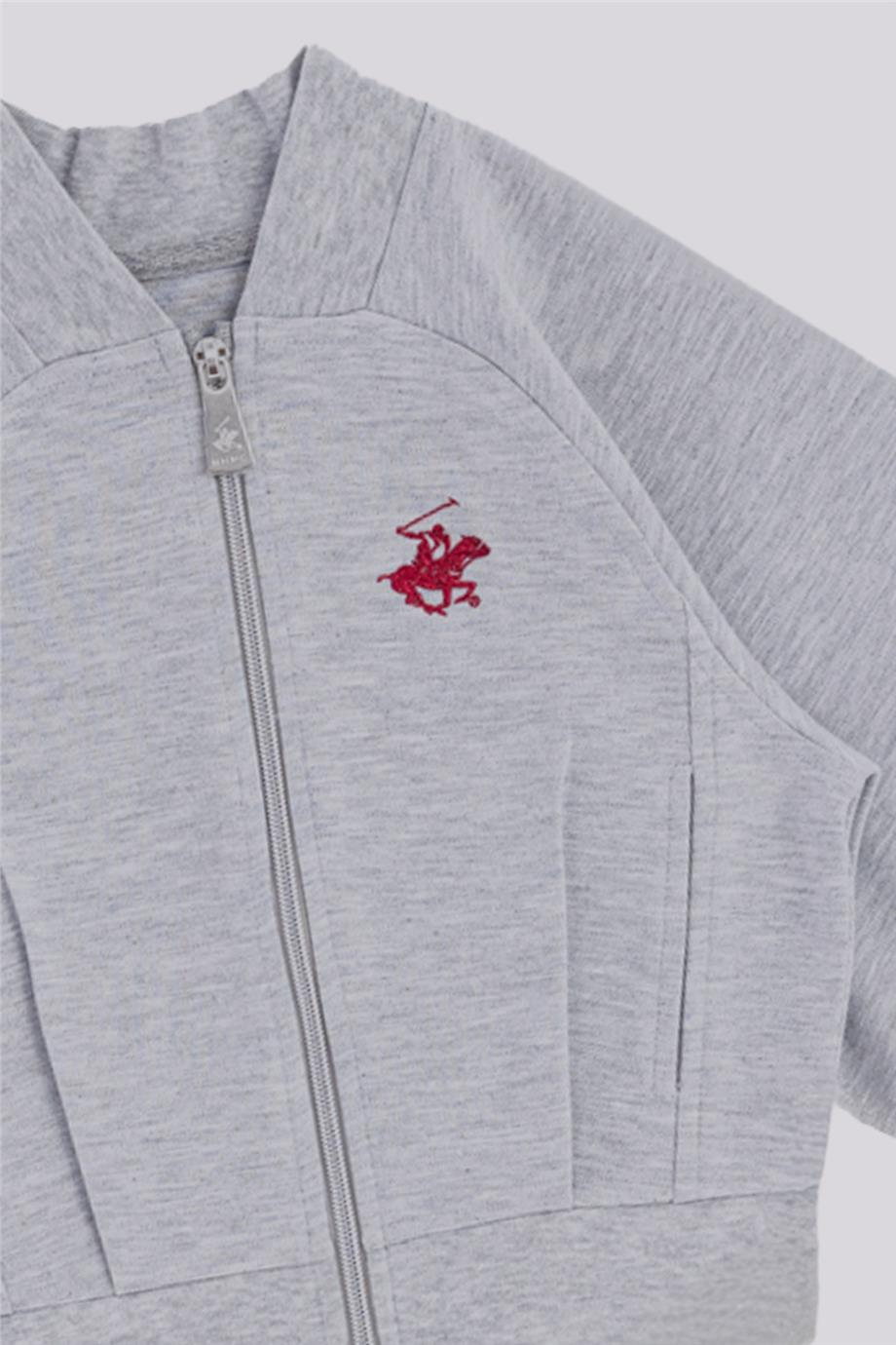 Beverly Hills Polo Club Kız Çocuk Gri Eşofman ÜstüBeverly Hills Polo Club Kız Çocuk Gri Eşofman Üstü