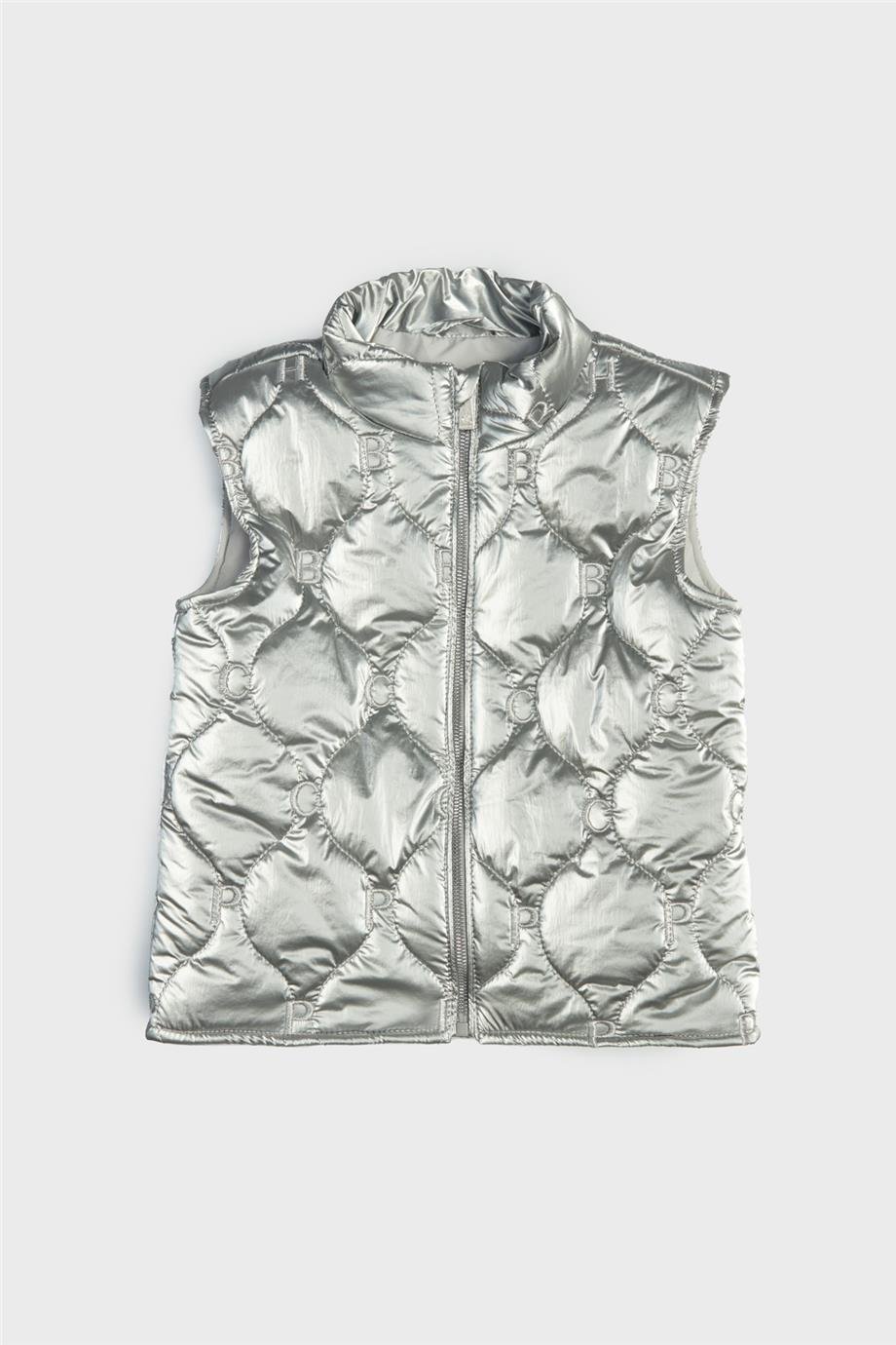 Beverly Hills Polo Club Kız Çocuk Gri Yelek