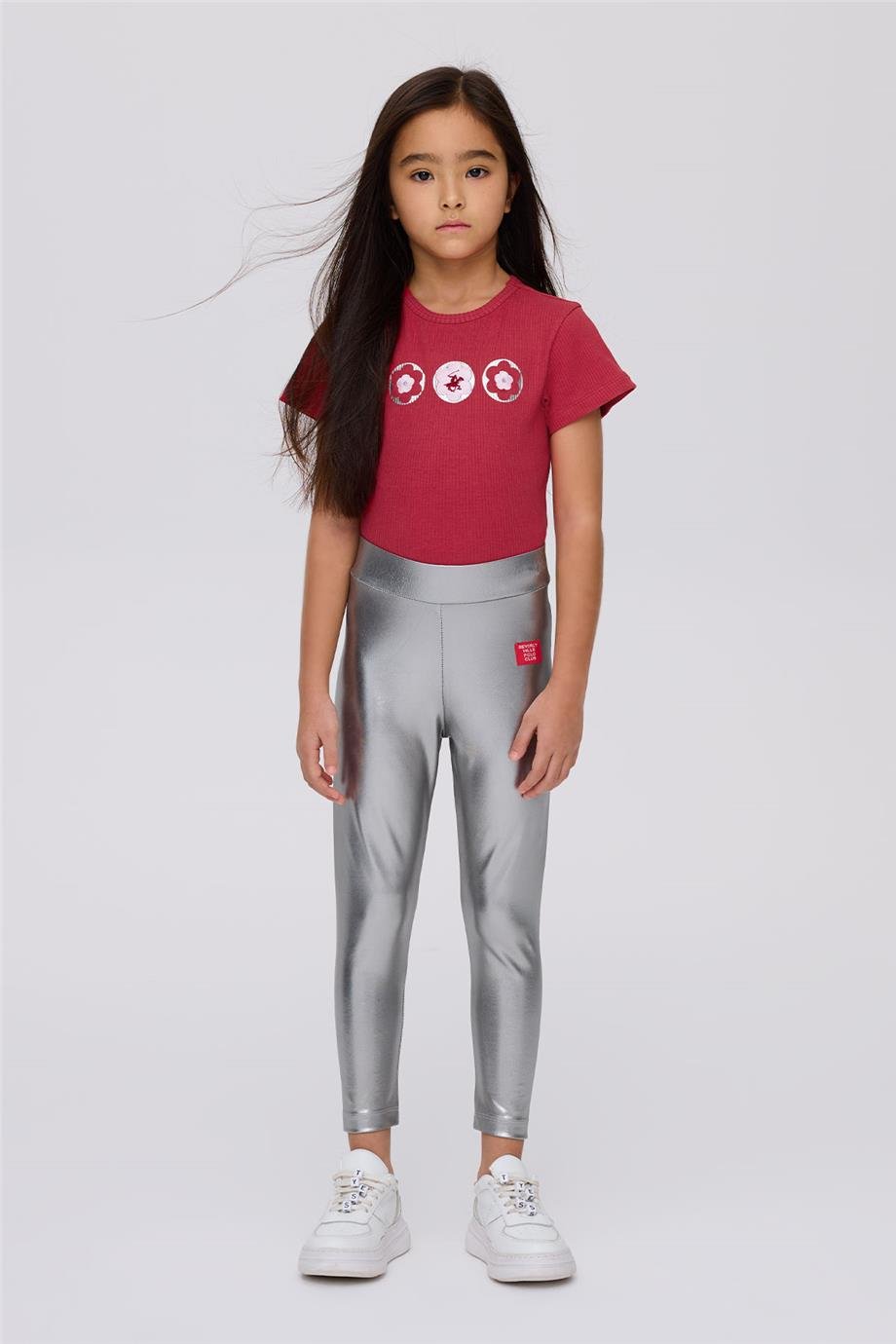 Beverly Hills Polo Club Girl Grey Melange LeggingsBeverly Hills Polo Club Girl Grey Melange Leggings