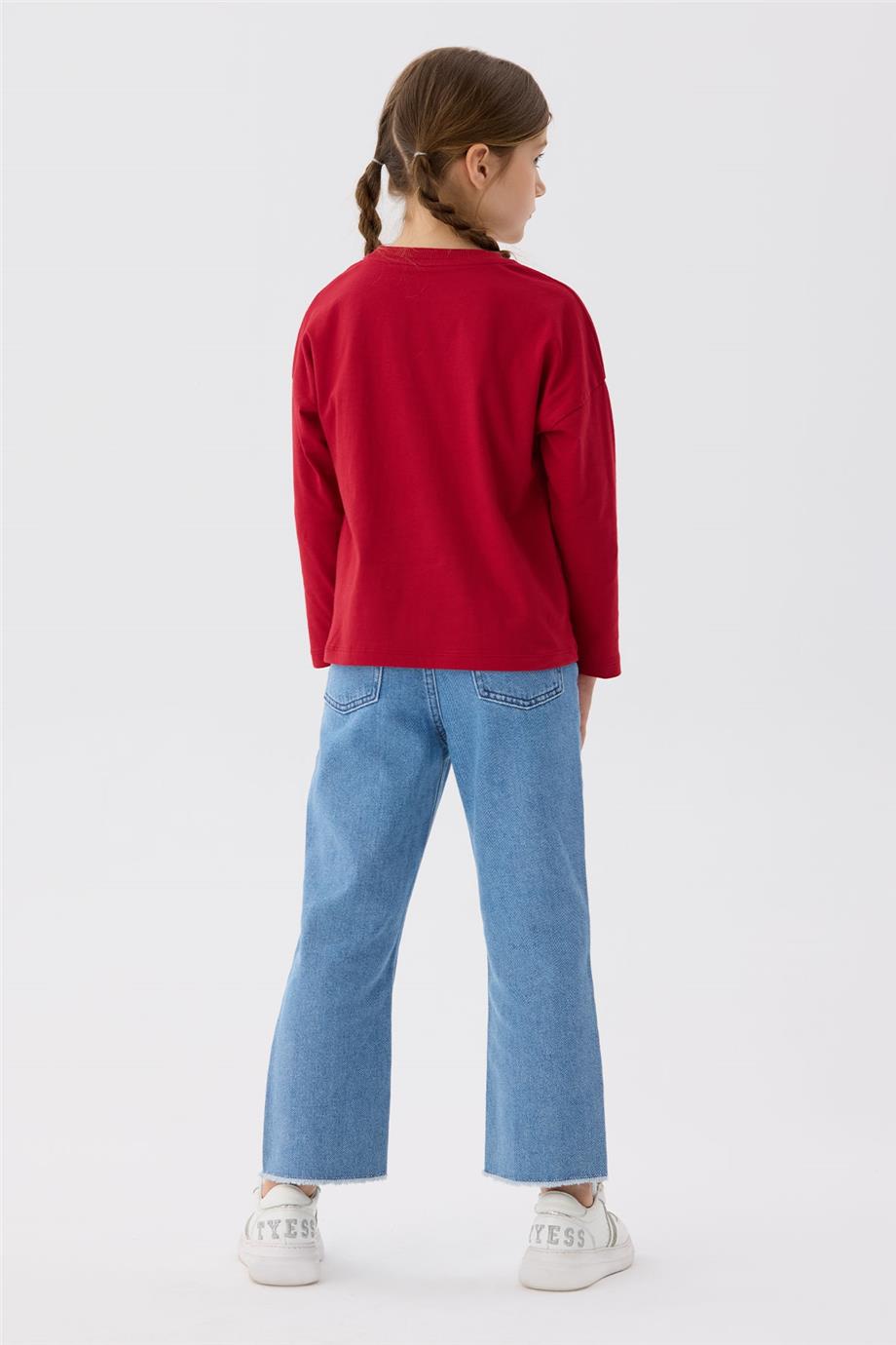 Beverly Hills Polo Club Kız Çocuk Kırmızı T-Shirt