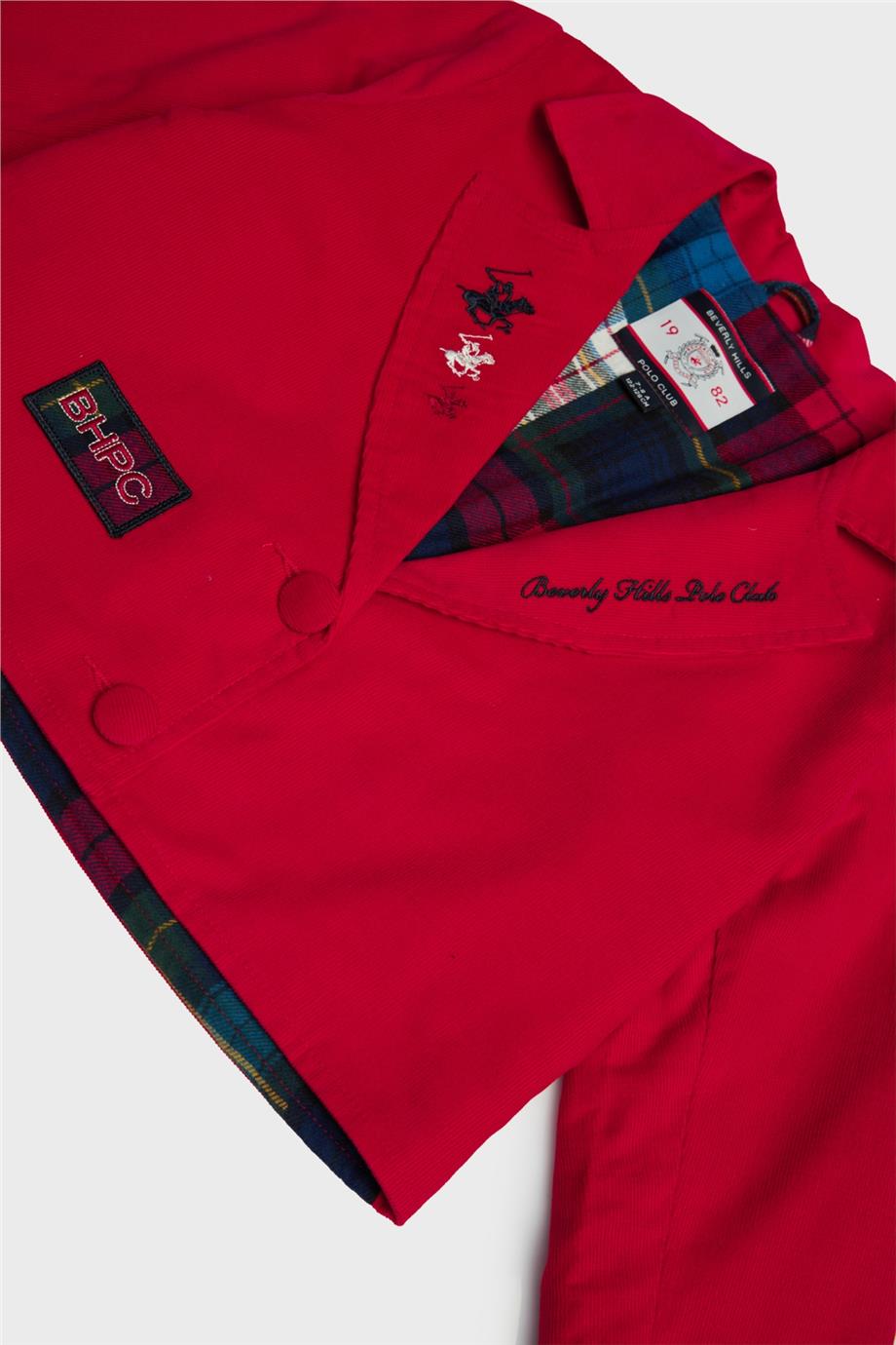 Beverly Hills Polo Club Kız Çocuk Kırmızı Ceket