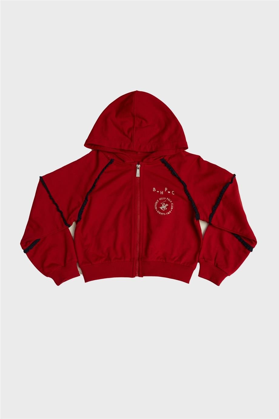 Beverly Hills Polo Club Kız Çocuk Kırmızı Eşofman Üstü