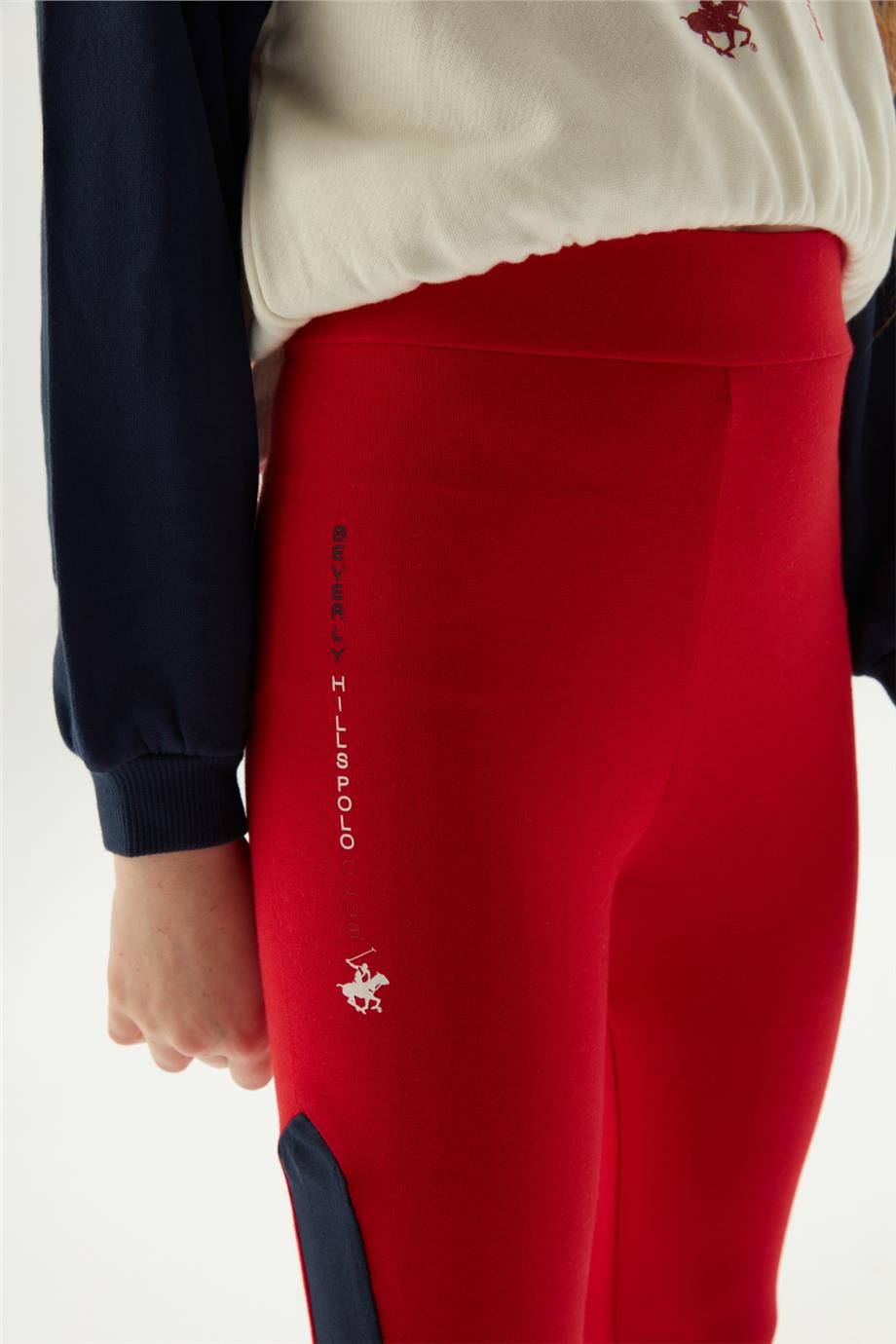 Beverly Hills Polo Club Kız Çocuk Kırmızı Tayt