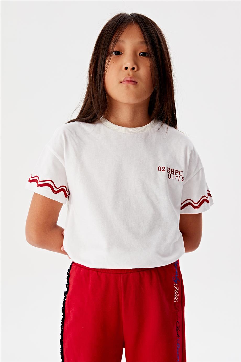 Beverly Hills Polo Club Kız Çocuk Kırmızı Eşofman Altı