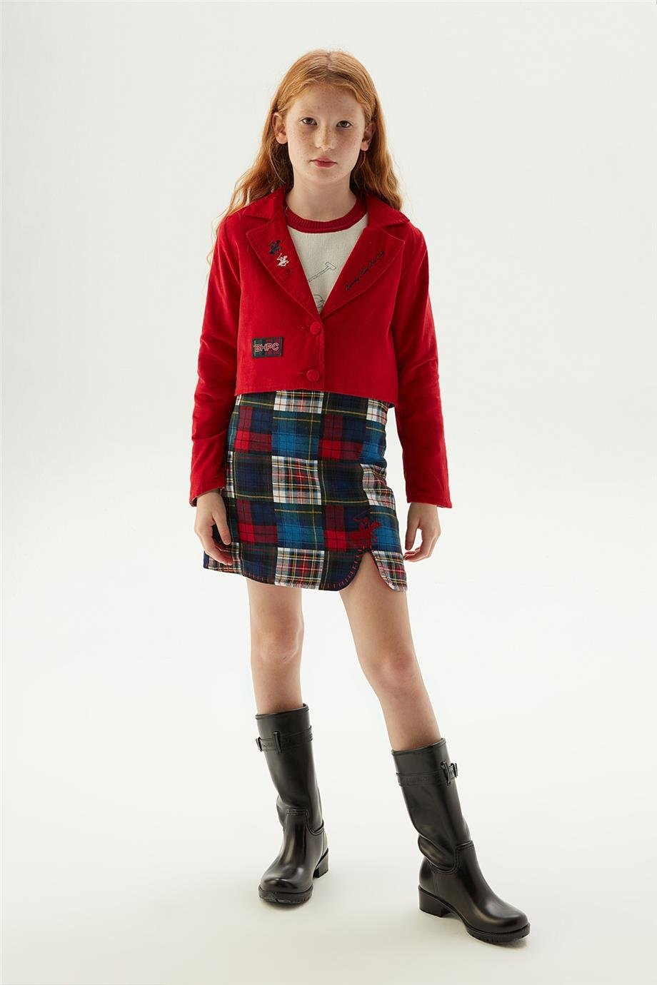 Beverly Hills Polo Club Kız Çocuk Kırmızı Ceket