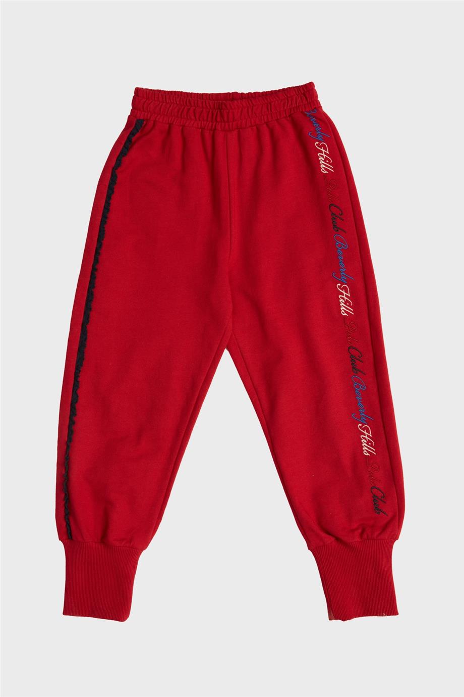 Beverly Hills Polo Club Kız Çocuk Kırmızı Eşofman Altı