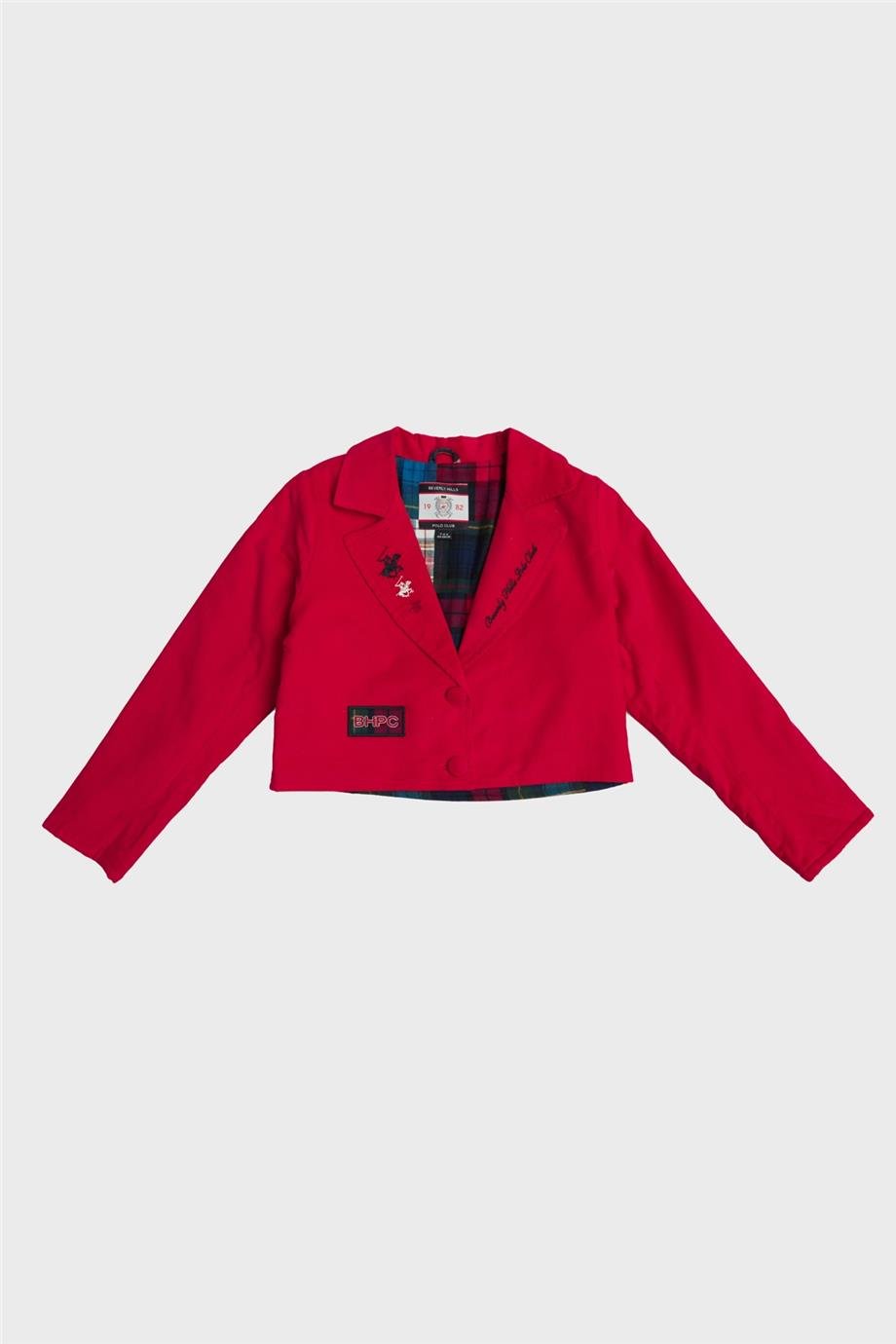 Beverly Hills Polo Club Kız Çocuk Kırmızı Ceket