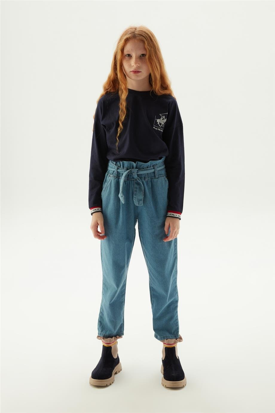 Beverly Hills Polo Club Kız Çocuk Lacivert Pantolon