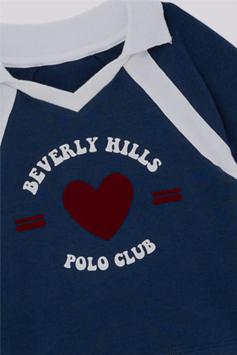 Beverly Hills Polo Club Kız Çocuk Lacivert TshirtBeverly Hills Polo Club Kız Çocuk Lacivert Tshirt