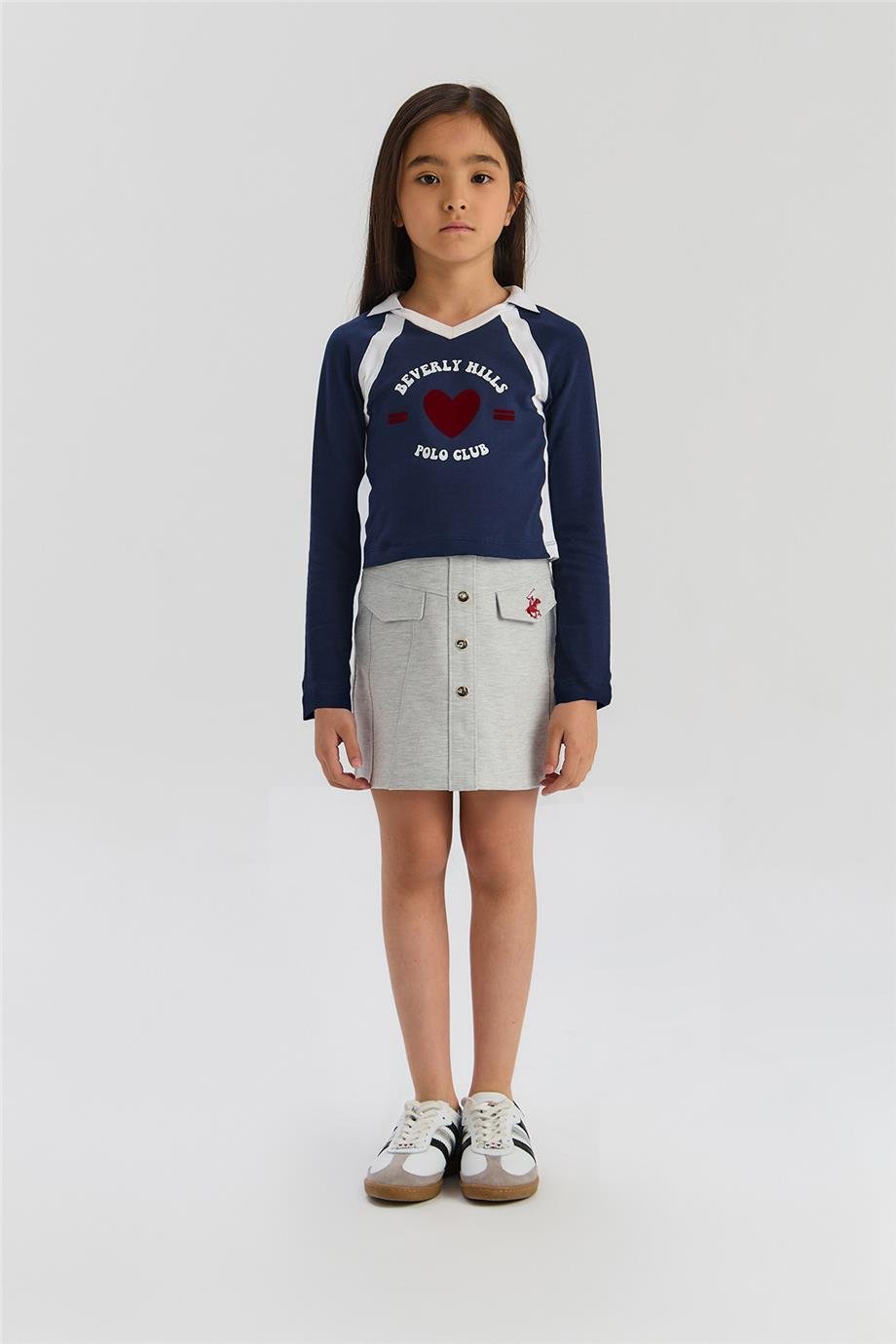 Beverly Hills Polo Club Kız Çocuk Lacivert TshirtBeverly Hills Polo Club Kız Çocuk Lacivert Tshirt