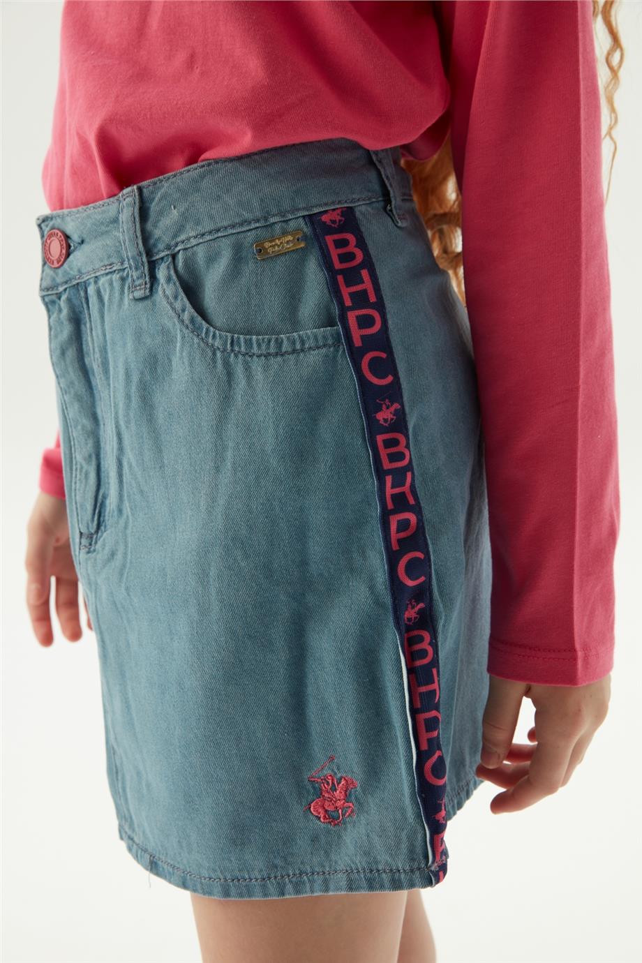 Beverly Hills Polo Club Kız Çocuk Lacivert Etek