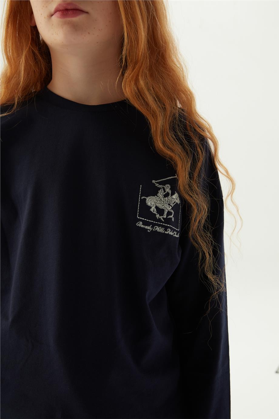 Beverly Hills Polo Club Kız Çocuk Lacivert T-Shirt