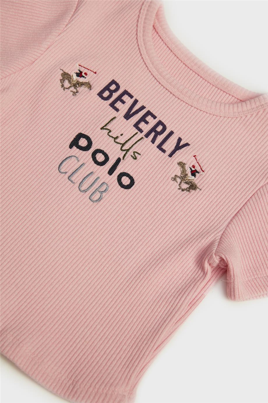 Beverly Hills Polo Club Kız Çocuk Pembe T-Shirt