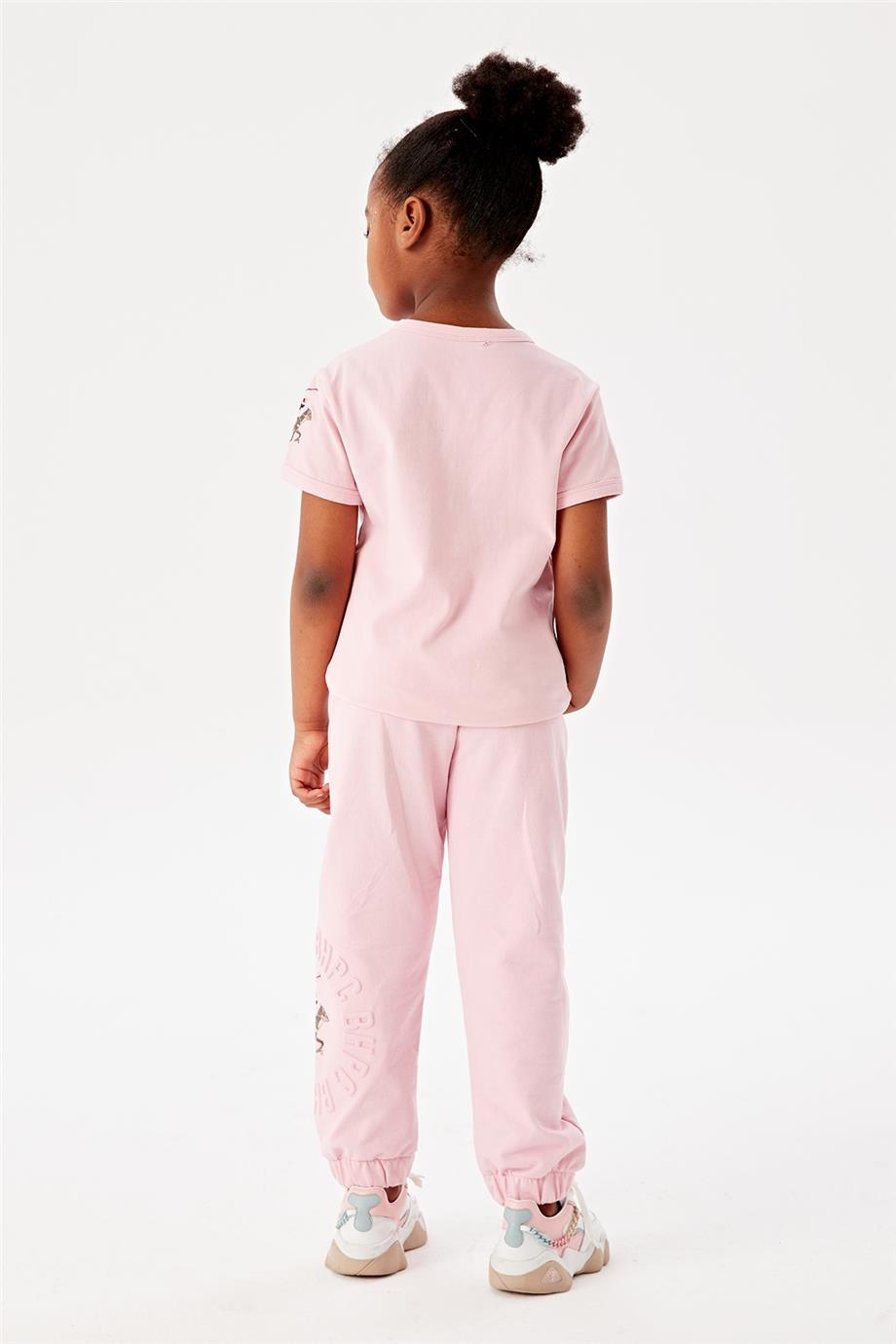 Beverly Hills Polo Club Kız Çocuk Pembe Eşofman Altı