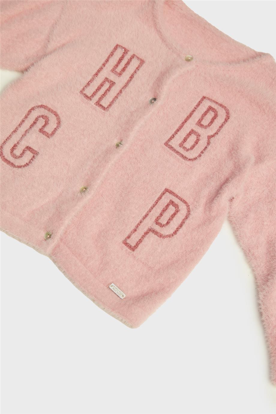 Beverly Hills Polo Club Kız Çocuk Pembe Hırka