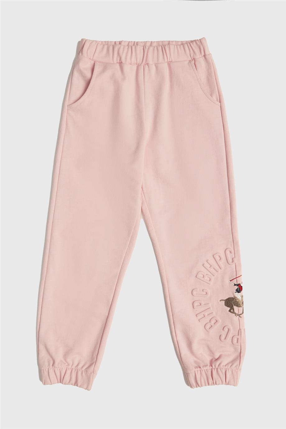 Beverly Hills Polo Club Kız Çocuk Pembe Eşofman Altı