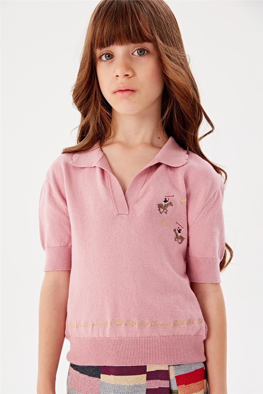 Beverly Hills Polo Club Kız Çocuk Pembe T-Shirt