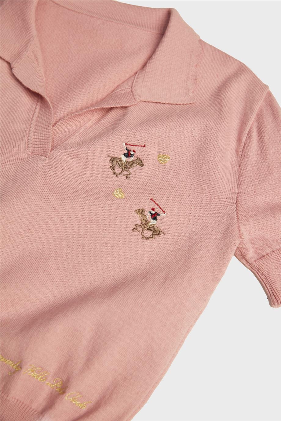 Beverly Hills Polo Club Kız Çocuk Pembe T-Shirt