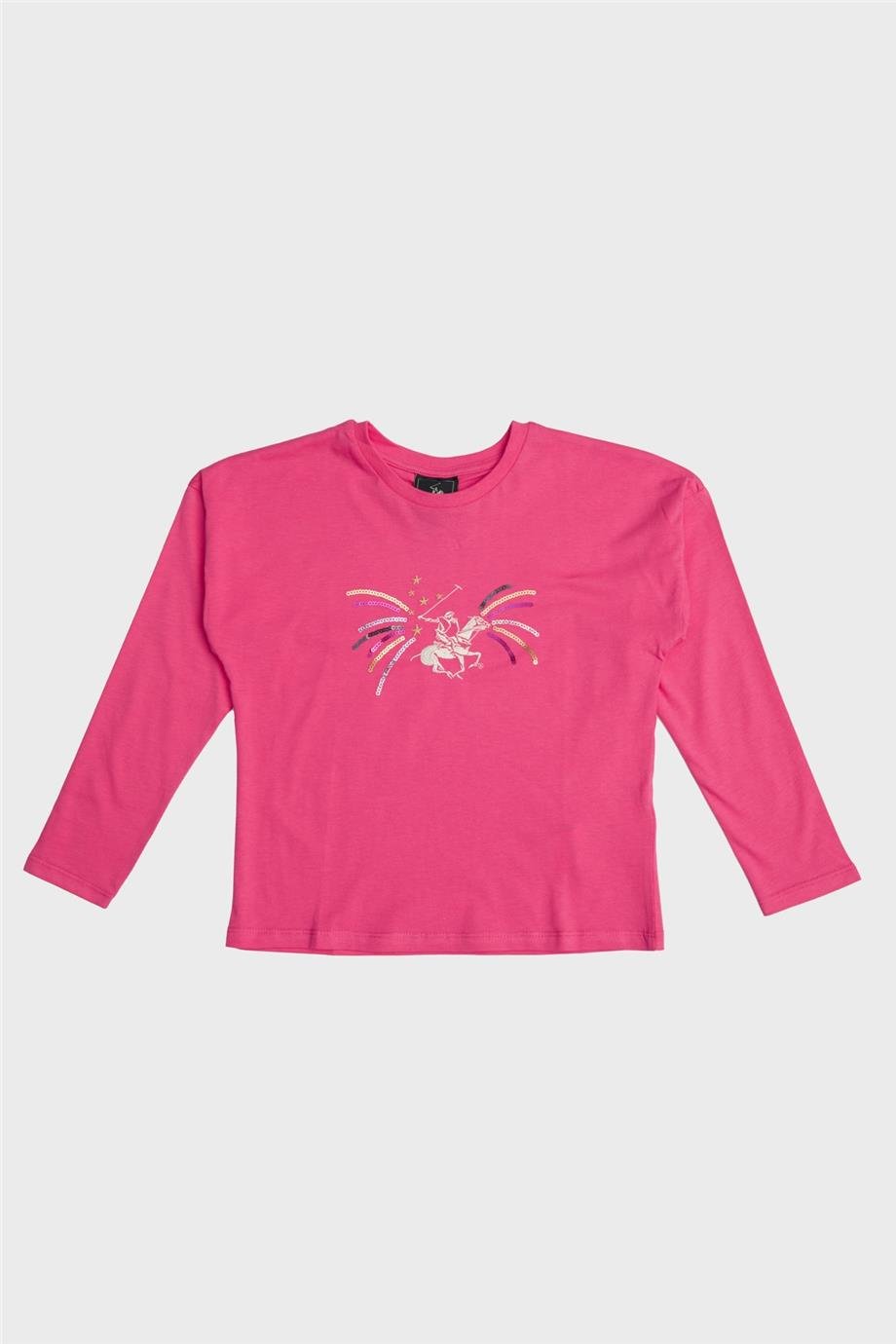 Beverly Hills Polo Club Kız Çocuk Pembe T-Shirt