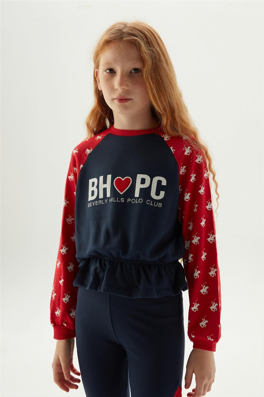 Beverly Hills Polo Club Kız Çocuk Renkli Sweatshirt