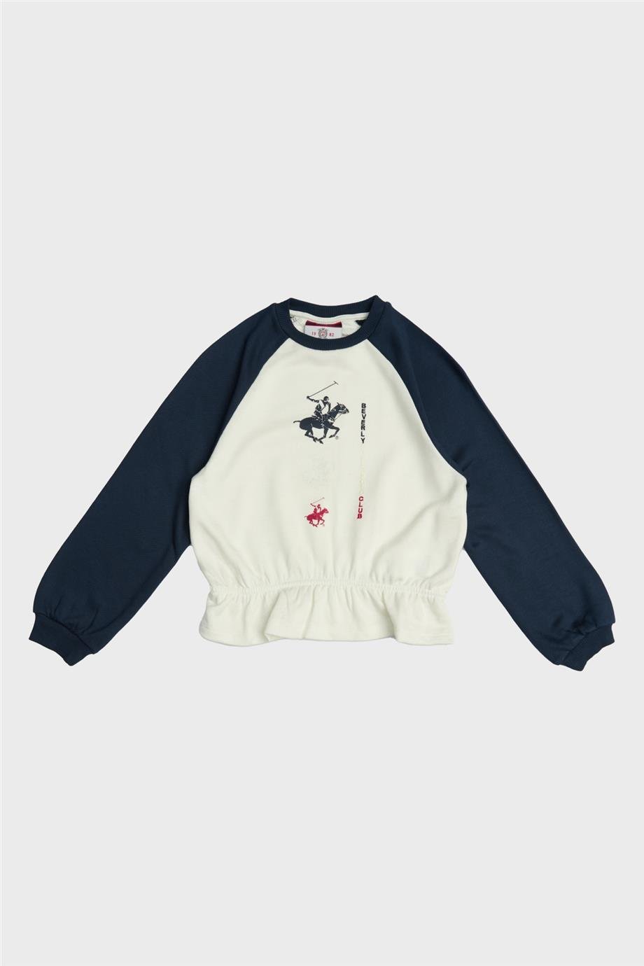 Beverly Hills Polo Club Kız Çocuk Renkli Sweatshirt