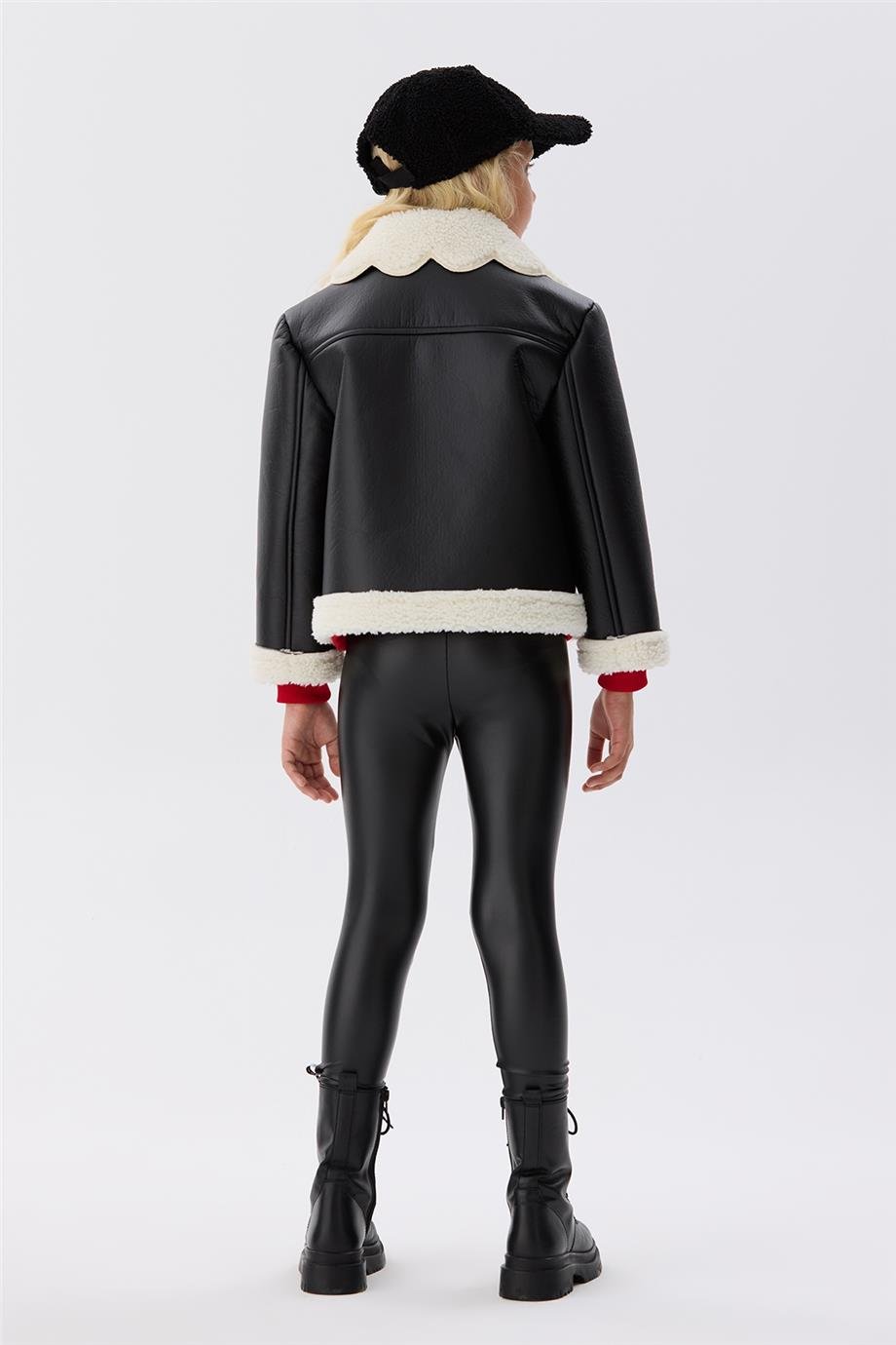 Beverly Hills Polo Club Kız Çocuk Siyah Ceket