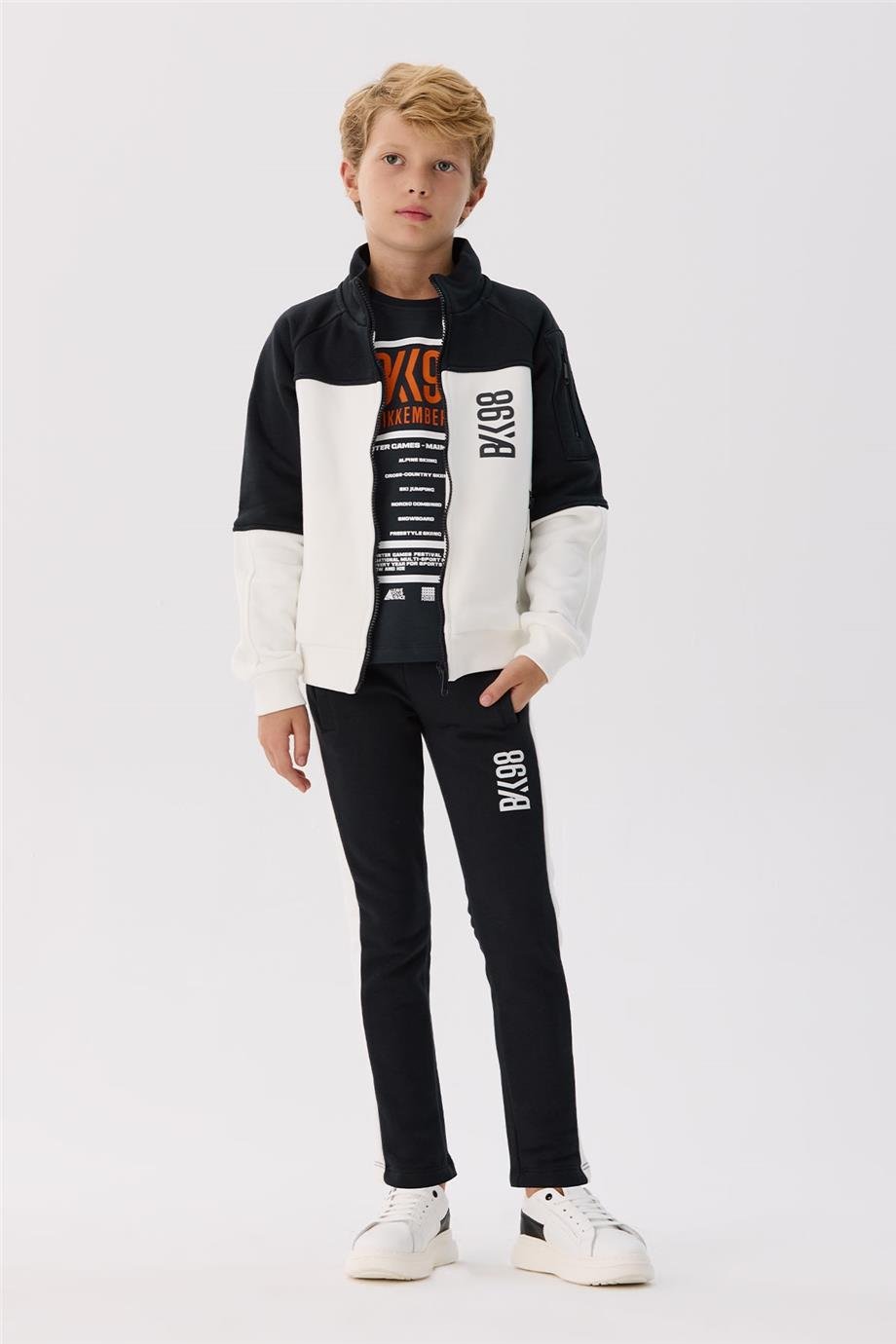 Bikkembergs Erkek Çocuk Bej Eşofman Üstü