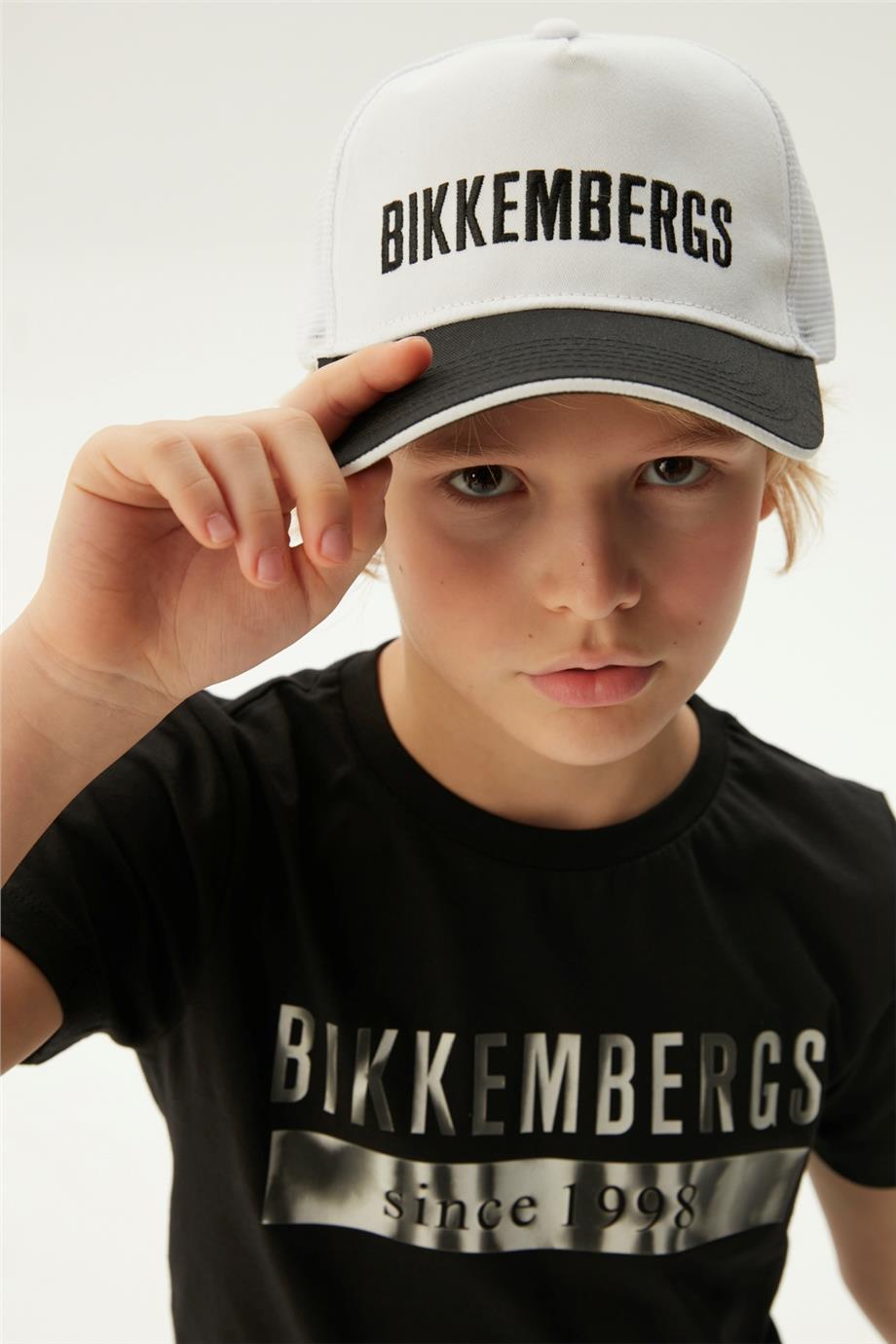 Bikkembergs Erkek Çocuk Beyaz Şapka