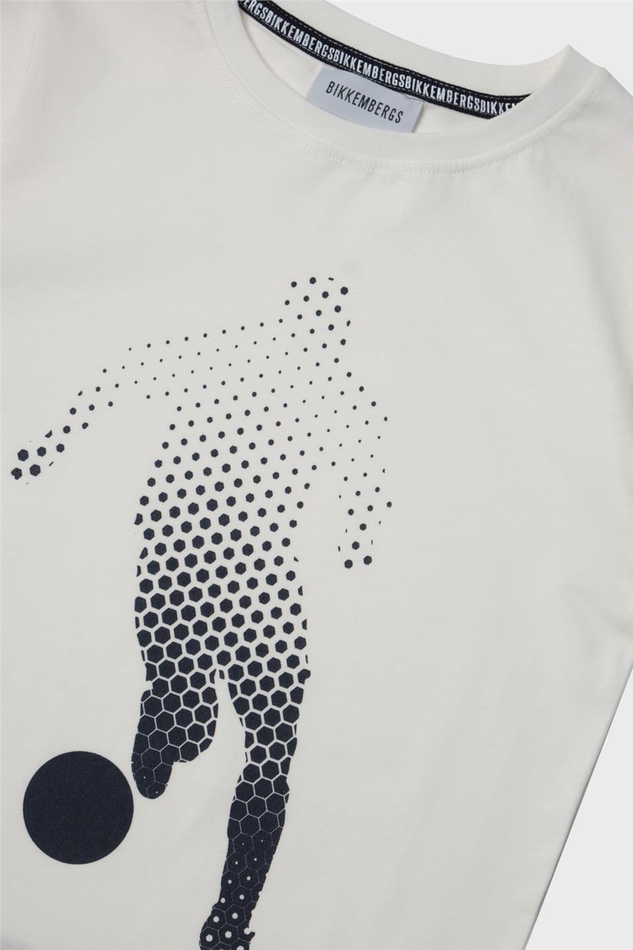 Bikkembergs Erkek Çocuk Beyaz T-Shirt