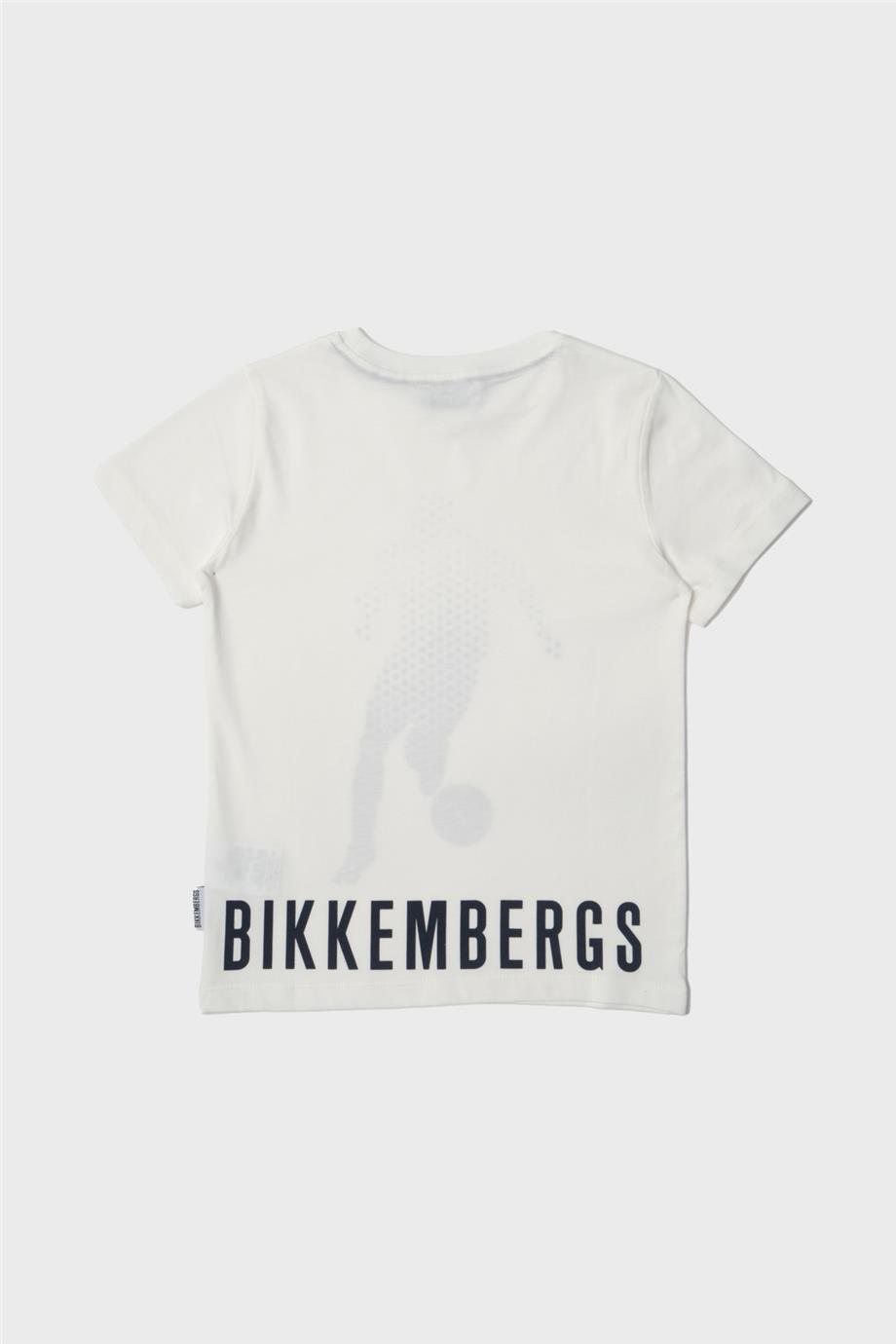 Bikkembergs Erkek Çocuk Beyaz T-Shirt
